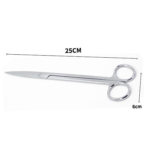 Long Handle Straight Scissors Stainless Steel Aquatic Weed Shears Heavy Duty Garden Scissors for Aquarium Plant Maintenance