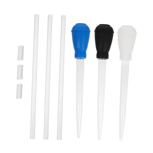 3pcs Aquarium Water Changer Siphon Cleaner Manual Fish Tank Vacuum for Gravel and Waste Removal Lightweight and Cleaning Tool for Tanks
