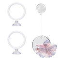 Beta Fish Aquariums Toys Set, 2 Training Rings and 1 Fish Mirror with Floating Ball, Plastic Aquarium Accessories for Fish Enrichment