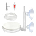 AQUANEAT Aquarium Air Stone Disc, 2 Inch Nano Bubble Stone Kit Quiet Dissolved Oxygen Diffuser with Accessories tubing and valves for Small Fish Tank