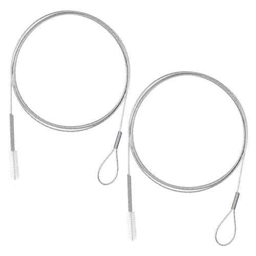 2 Pcs Long Tube Cleaner Brush, Extra Long Pipe Tube Cleaner Flexible Longs Drain Brush Bristles Drain Cleaning Brushes 55 Inch Nylon Spring Aquarium Filter Brushes for Home Kitchen Automotive