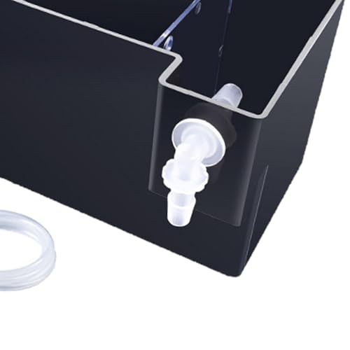 Aquarium Filter Hang on Back External Filter Box Multilayer Filtration Drawer Tray Easy Maintenance Quiet Water Circulation Suitable for Fish Tank, Black 18x10.5x10cm - color: Black 18x10.5x10cm