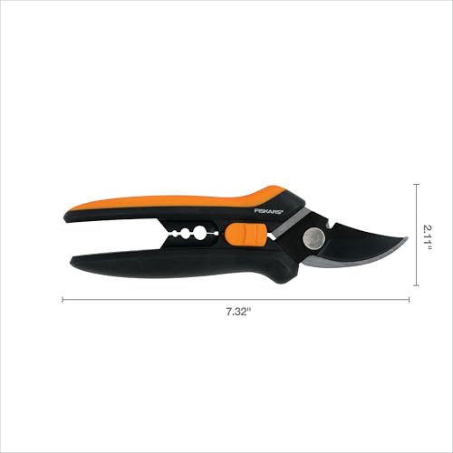 Fiskars Floral Pruning Shears - Plant Cutting Scissors/Garden Clippers For Deadheading and Working with Flowers - Black/Orange - style: Floral Pruner