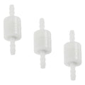 3/8" Plastic One Way Barb Hose Inline Check Valve Non Return For Fuel Oil Water Air(pack of 3pcs)