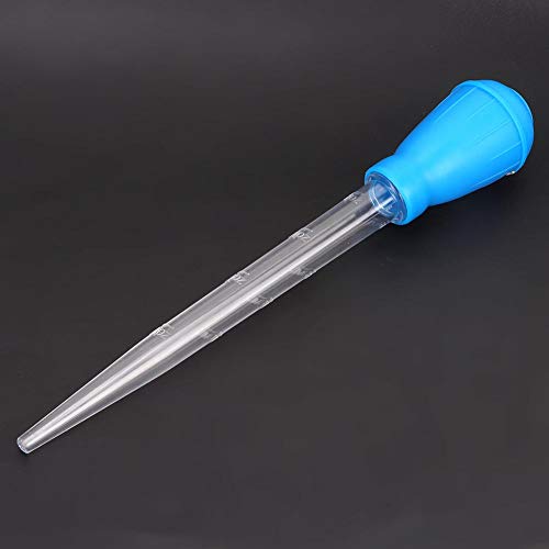 Fish Pipette Dropper, Aquarium Dropper Mini Manual Water Changer Aquarium Gravel Cleaner Waste Remover Changer Aquarium Dropper Pipette Feeder Water Transfer(Blue) - color: Blue