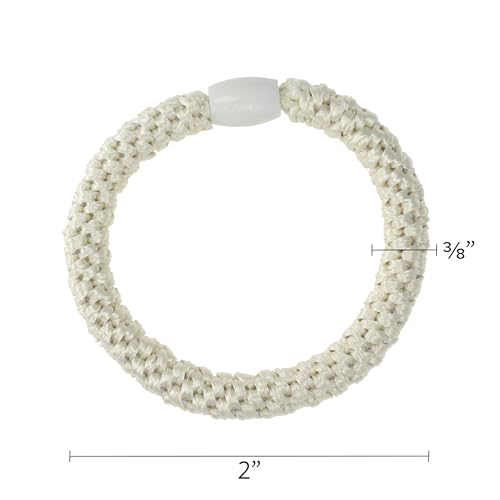L. Erickson Brown Hair Ties for Thick Hair, Grab & Go Ponytail Holders, 8 Pack, Nouveau Neutrals, Thick No-Crease Bands with Strong Hold and Damage-Free Design - color: Nouveau Neutrals