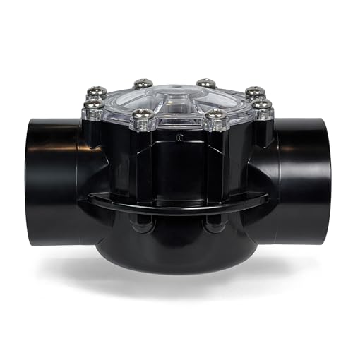 FibroPool 1.5 Inch Pool Check Valve – 5 PSI Spring Loaded, CPVC, Non-Lube PTFE Seats – Inline Backflow Prevention for Pools, Spas, Heaters, Salt & Chemical Systems