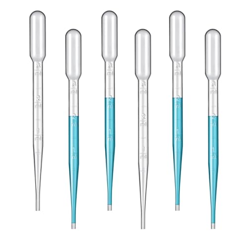3ML Pipettes Dropper 100PCS, Disposable Plastic Transfer Pipettes for Accurate Liquid Transfer, Perfect for Essential Oils, Resin, DIY Art, Lab Scientific Experiments, Measuring, Science Class - size: 3.0ml-100PCS