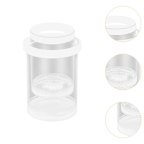 Fish Breeding Box Aquarium Floating Breeder Incubator Holder Isolation Container with Hole Lid Easy Setup Clear pp Material Suitable for Guppy Betta, White - color: white