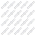 uxcell 20Pcs Aquarium Air Valve Connector, Plastic Inline Tubing Non-Return Valves for 4mm ID Airline Tubing Fish Tank Pond Air Line, White