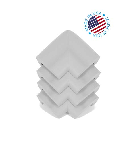 KidKusion Jumbo Corner Cushion | Made in USA | Taupe | 4 Pack | Furniture and Corner Protector - color: Taupe, size: 4 Pack