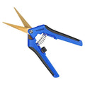 VIVOSUN Curved Gardening Scissors 6.5 Inch Hand Pruner Shear with Titanium Coated Blades 1-Pack - style: Blue Curved Blade