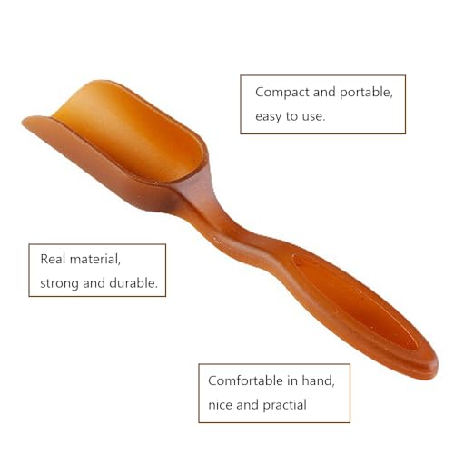 10Pcs Colorful Plastic Mini Gardening Shovel Spoons Soil Scoops, Succulent Sand Scoops/Cultivation Digging Transplanting Tools for Succulents Potted Flowers (Brown) - color: Brown