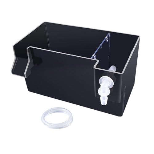 Aquarium Filter Hang on Back External Filter Box Multilayer Filtration Drawer Tray Easy Maintenance Quiet Water Circulation Suitable for Fish Tank, Black 18x10.5x10cm - color: Black 18x10.5x10cm