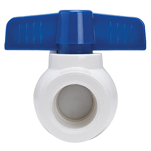 Homewerks VBVP40E5B Ball Valve VC Schedule 40, x Solvent, 1-Inch, 1 Inch, Blue (Pack of 2) - size: 1 Inch (Pack of 2)