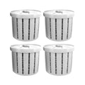 Aquarium Plant Cup, Aquatic Holder Pot, Container with Porous Design, Tool with Sturdy Build, Garden Supply, 4 Piece Decoration for Pond Wall Corner Shelf Terrarium Tank Patio Balcony Home