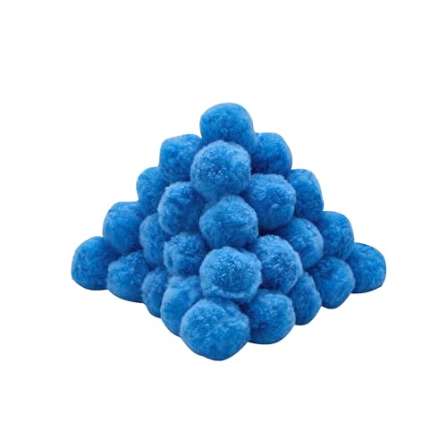 YUAN LIN 2026 Upgraded 3.1 lbs Pool Filter Balls for Sand Filter – Reusable Fiber Media, Replaces 100 lbs of Sand, Lasts Several Seasons – Blue - color: Blue
