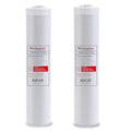 LiquaGen Nitrate Reduction Water Filter Cartridge – Strong Base Anion Resin, Reusable & Refillable, Universal 2.5x10, 2.5x20, 4.5x10, 4.5x20 – Whole House & Aquarium RO/DI (2, 4.5" x 20") - size: 4.5" x 20"