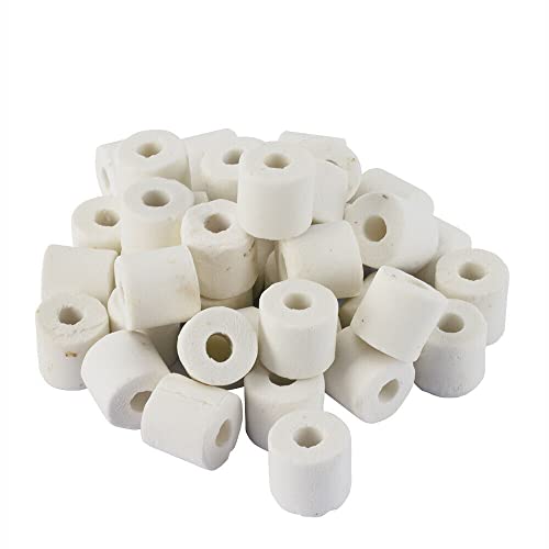 Wave Point 6 lbs Bio Ceramic Rings Aquarium Filter Media in 6 Free Mesh Bags for Freshwater Saltwater Fish Tank Pond Shrimp Canister Filter