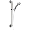 Delta Faucet 9-Spray Slide Bar Hand Held Shower with Hose, Chrome Handheld Shower Head, Slide Bar Hand Shower, Handheld Shower, Detachable Shower Head, Chrome 51900 - color: Chrome