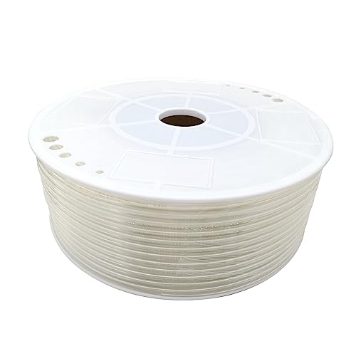 Pneumatic 1/4" OD Tubing 550Ft PU Air Tube Hose Pipe for Air Line or Water Transfer (Clear) - color: Clear, size: 1/4"OD
