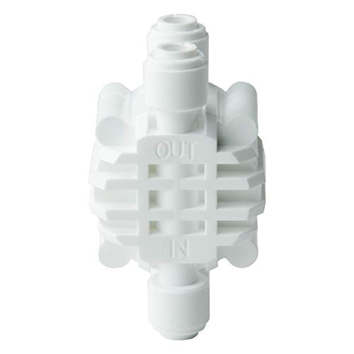 iSpring AAS2 Reverse Osmosis Water Filter Automatic Shut Off Valve Quick Connect, Whilte