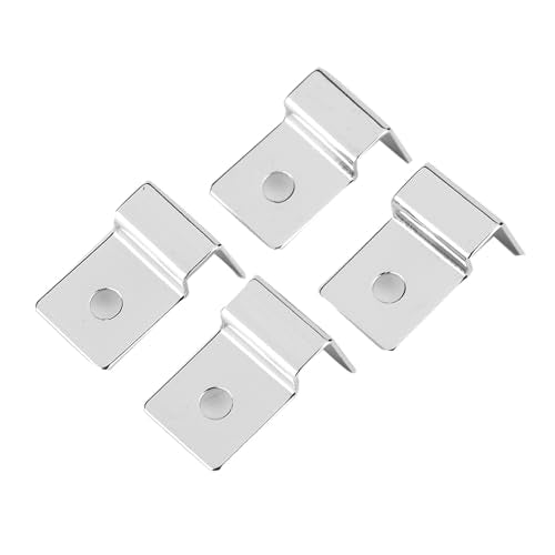 Fish Tank Support Bracket 4Pcs Stainless Steel Aquarium Glass Cover Clip 8mm Anti Slip Fish Tank Lid Holder for Aquarium Glass Cover (10mm (4 Pieces/Set)) - size: 10mm (4 pieces/set)