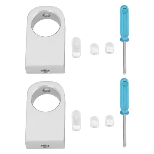The Lord of the Tools 2pcs Aluminum Alloy Pipe Holder Clamp Distance 13mm Aperture 18.5mm for Aquarium Inlet and Outlet Pipes, M
