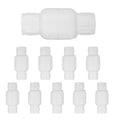 (Pack of 10) EFIELD 1/2 Inch PVC Inline Check Valve, Schedule 40, Solvent Connections, PVC Spring Check Valve,(PVC047-5-10PCS) - size: 0.5 Inch