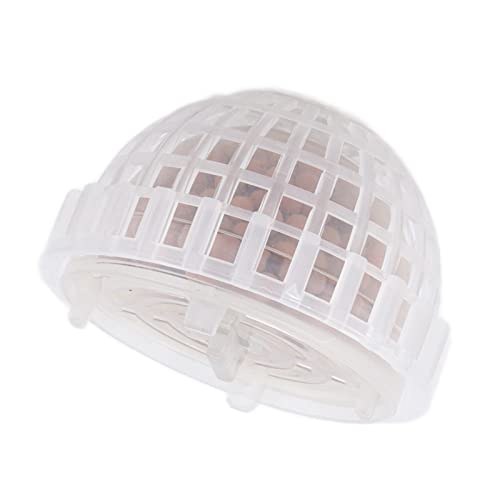 Dioche Aquarium Moss Ball Holder with Minerals for Shrimps and Fish Breeding in Plastic Fish - Transparent Design for Aquarium Landscaping
