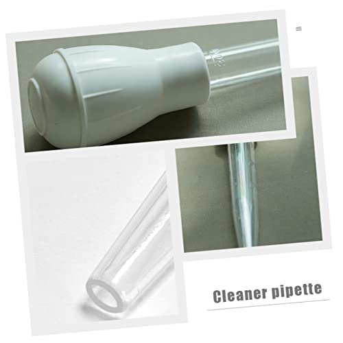 3pcs Fish Tank Cleaning Siphon Scale Flexible Aquarium Water Change Tool Feces for Easy Tank Maintenance for Feeding - color: White, size: 46x5cm
