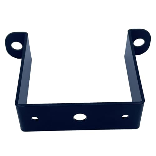 6 PCS 3x3" Square Pipe Tube Strap Clamps,3 inch metal u shaped bracket, steel u clamp bracket for mounting,Powder Coated Black - size: 3“ x 3"
