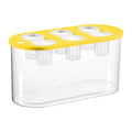 Hydroponic, Hydroponic System, Planting Container, 6 Holes, Indoor Tabletop Mini Aquarium for Plants and Fish, Yellow - color: Yellow