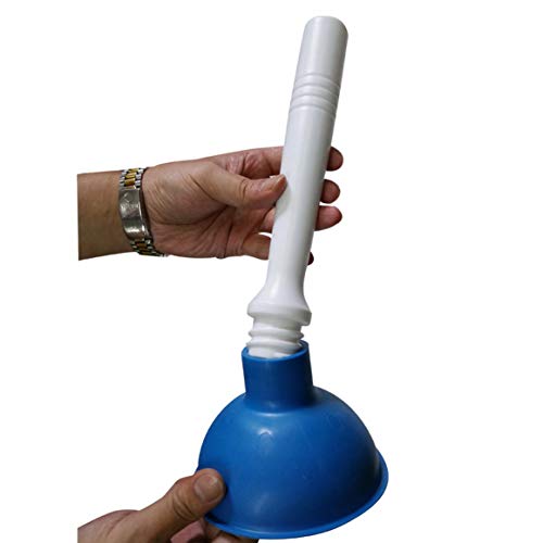 Drain Plunger, Small Hand Force Plumber Helper, Little 4 inch Cup Clog Remover, Tiny Rubber Unclogger in 9" Short Handle for Kitchen Sink, Bathroom Toilet, Shower Bath Tub (Blue + Green) - color: Blue + Green