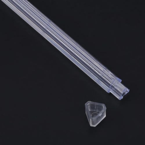 6 Pcs 4.13 Inch Aquarium Air Stone Bubble Bar Transparent Plastic Diffuser with Suction Cups for Fish Tank Oxygenation