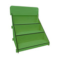 Wooden Portable Retail Table Display Stand Countertop 3 Step Riser Craft Shows, Farmers Markets Tradeshows |No Hardware Assembly Flat Pack Soap Display CBD Jewelry Spices Cups Tumblers Coasters | Green - color: Green