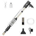 AQQA Electric Aquarium Vacuum Gravel Cleaner - 8W/213GPH Rechargeable Fish Tank Cleaning Tools Automatic Water Changer Pump with Debris Clean & Sand Washing, 4-Speed Adjustable Powerful Suction - size: 8W with 213GPH
