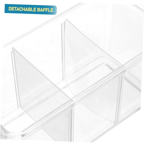 VOSAREA Transparent Fish Breeding Box with Compartment Dividers Fish Isolation Tank for Betta Shrimp Easy to Clean Portable Design Safe Material Increases Survival Rate