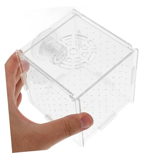 Acrylic Fish Breeding Box for Aquarium Isolation Tank Hydroponic Separator with Suction Cups