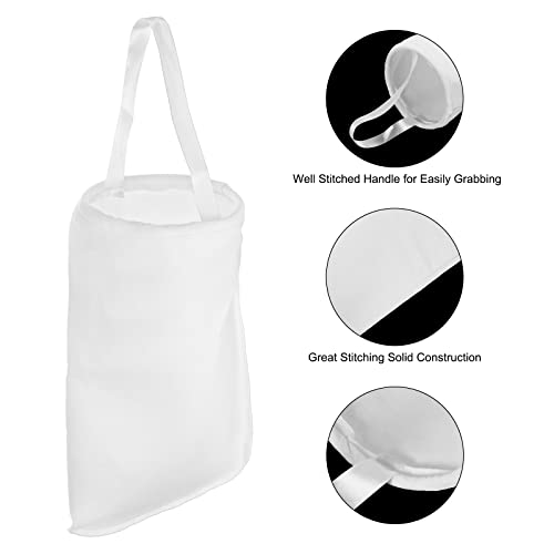 uxcell 150 Micron Paint Filter Bag PE Strainer for Filtering Paint, Gasoline, Fuel, Home Brewing (7.09"x7.09"x16.93") - size: 150 Micron