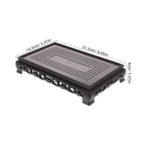 NUOBESTY Rectangular Plastic Flowerpot Base and Aquarium Stand for Indoor Plants, Multi-purpose Fish Tank Holder with Sturdy Plastic Material, Suitable for Living Room and Garden Display