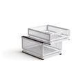 Pull Out Cabinet Organizer, Slide Out Drawers Fixed with Adhesive Nano Film, Pantry Shelves Sliding Drawer Storage Organization for Kitchen (Double Layer 11.8 * 9.4 * 10inch/30 * 24 * 25.5cm) - size: 11.8*9.4*10inch/30*24*25.5cm