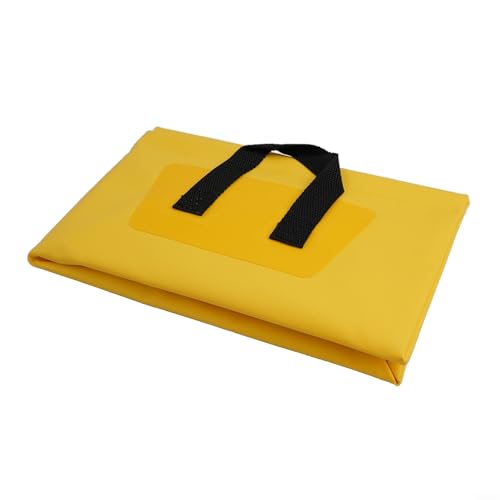 13L Folding Water Bucket, Duty 500D PVC Collapsible Wash Basin for Camping Fishing, Portable Square Container with Handle, Quick Dry Tear Resistant Outdoor Gear for Hiking Travel(Yellow) - color: Yellow