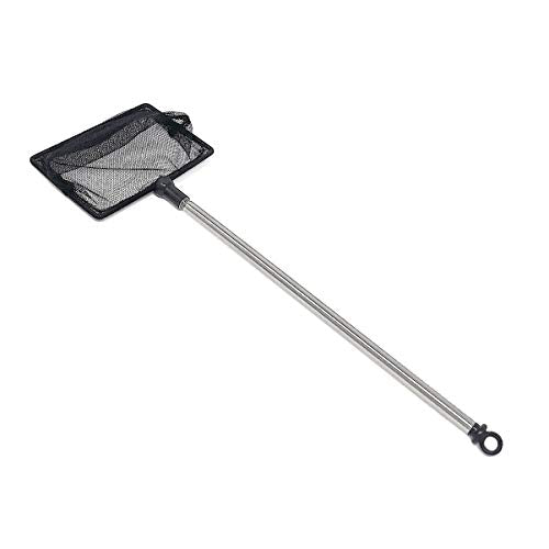 Long Handle Fine Net Fish Tank Net – Retractable 24 inches - size: 4 Inch