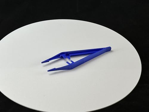 Disposable Sterile Forceps Tweezers 5inch 125mm length Individually Wrapped Solid Blue Pack of 100 - style: Solid Blue (Pack of 100)