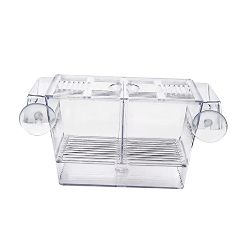 Kisangel Aquarium Fish Breeding Box Floating Fish Observation Tank Fry Incubation Container Suction Cup