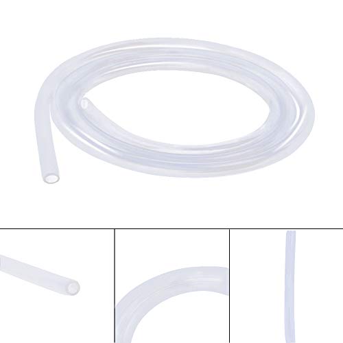 Silicone Tubing 12mm (1/2") ID x 16mm OD Food Grade High-temperature Pure Silicone Hose Tube Clear Pipe for Home Brewing Air and Liquid Transfer (Length 6 Meter- 19.68FT) - size: 12mmx16mm, style: 6M