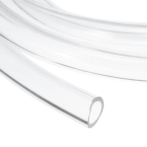 uxcell 5/8 Inch Clear PVC Tubing, 16mm ID x 21mm OD - 8.5ft PVC Tube Lightweight Vinyl Hose, Transparent Flexible Plastic Water Tubing for Air Oil Water Transfer Aquarium Irrigation - size: 16mm ID x 21mm OD