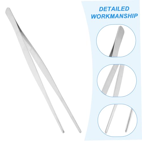 Straight Tweezers Stainless Steel Aquarium Tools for Planting Water Plants Comfortable and Flexible Design for Easy Use Fish Tanks