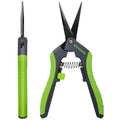 6.5" Gardening Scissors, Sharp Plant Trimming Scissors for Precise Cuts, Stainless Steel Pruning Shears Bonsai Clippers (2-Pack Straight) - style: 6.5" Straight*2